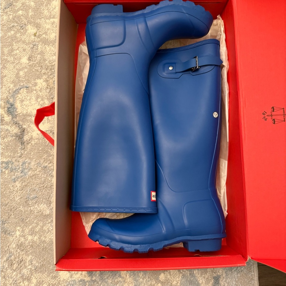 Hunter Original Tall Blue Boots NEW!